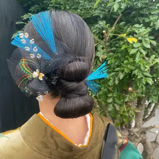 ヘアアレンジ 青とそら いしざかのヘアスタイル