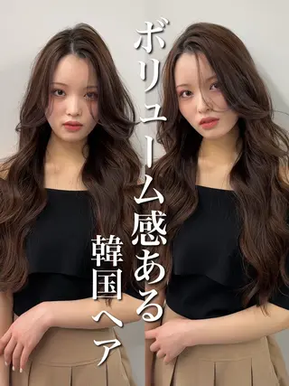 ロング 韓国ヘア🤍🇰🇷 ‪🫶🏻吉満のヘアスタイル
