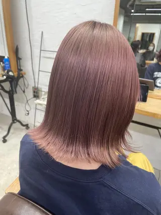 ミディアム カラー unico.所属・韓国ヘア/暖色カラー 新美多英のヘアスタイル