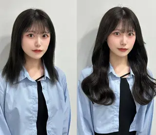 ロング 韓国ヘア🩵 🩵BIZEのヘアスタイル