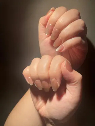 ネイル Nailsalon Repos.所属・Rika🌼 シンプル•マグネットのネイルデザイン