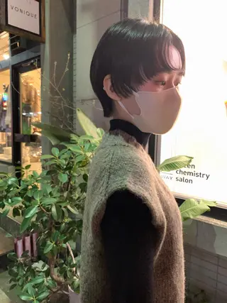 ショート 艶髪color💎髪 質改善ストレート大吉のヘアスタイル