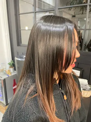 セミロング カット モデル募集/ホノカのヘアスタイル