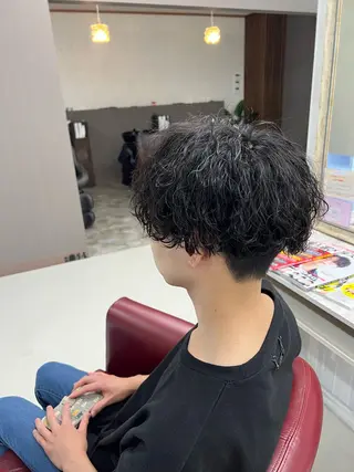 ショート パーマ メンズ KEN 🌟のヘアスタイル