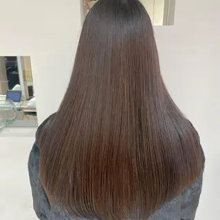 ロング パーマ 暖色系カラー🍊 オオネヨシナリのヘアスタイル