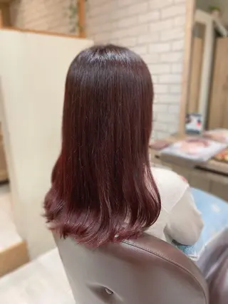 ロング カラー 清水 有実子のヘアスタイル