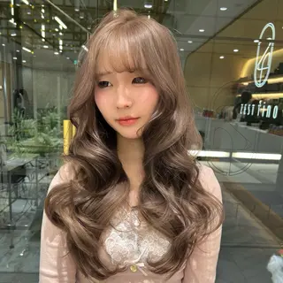 ロング カラー 🇰🇷韓国スタイル /束間まつげ🎀ミキのヘアスタイル