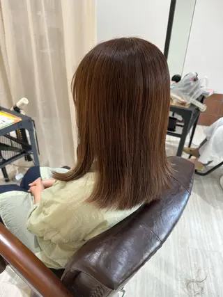 セミロング カラー 美髪✨艶髪✨髪質改善 カラー特化❣大石優奈のヘアスタイル
