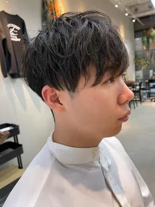 ショート パーマ メンズ mee.urawa所属・似合わせショート×透 明感/やじまたかしのヘアスタイル