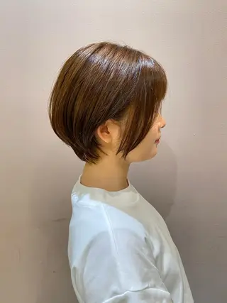 ショート ボブ韓国風レイヤー 髪質改善/畠中ケントのヘアスタイル