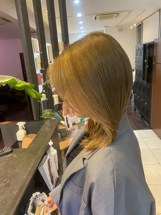 ミディアム ALBUM  池袋所属・ショート/レイヤー/ パーマ特化/笠原翔一のヘアスタイル