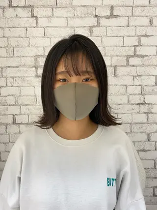 ショート ヘアアレンジ ブリーチなし艶カラー 東家のヘアスタイル