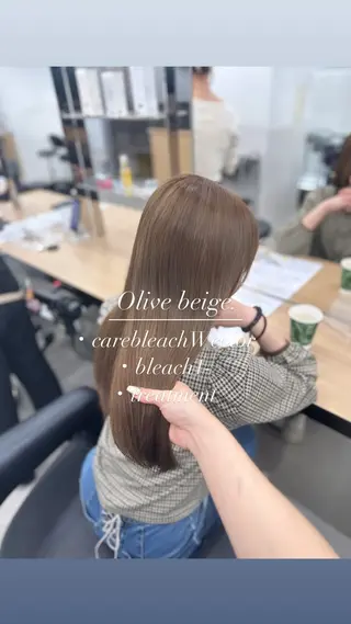 ロング カラー NAMI🤎ブラウン &ミルクティー🤍のヘアスタイル