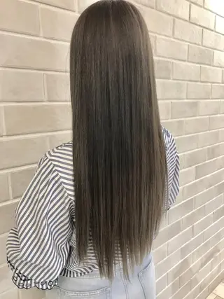 ロング カラー 艶髪カラー&ウルフ フルカワ ヒロズミのヘアスタイル