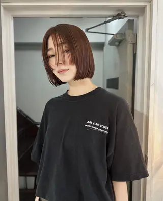 オト/レイヤー/ Wカラーのヘアスタイル