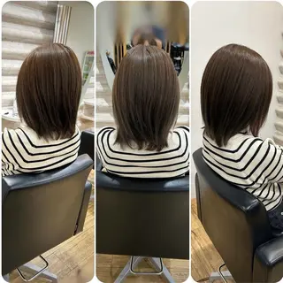 ミディアム カラー カラーダメージが艶々 『ケア特化店』KONのヘアスタイル