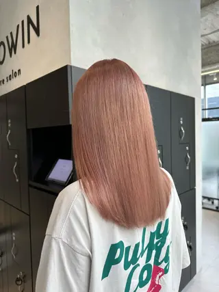 セミロング カラー 佐々木 好乃のヘアスタイル