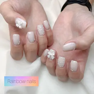 ネイル Rainbow nailsくろちゃんのネイルデザイン