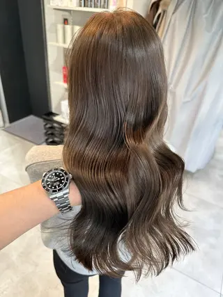ミディアム ✨透明感 艶カラー恵比寿✨のヘアスタイル