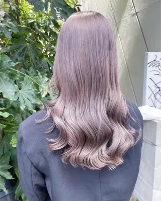 ミディアム カラー ヘアアレンジ AiM エイム　韓国レイヤーのヘアスタイル