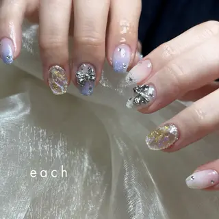 ネイル 𝒆𝒂𝒄𝒉 kanako 🕊のネイルデザイン