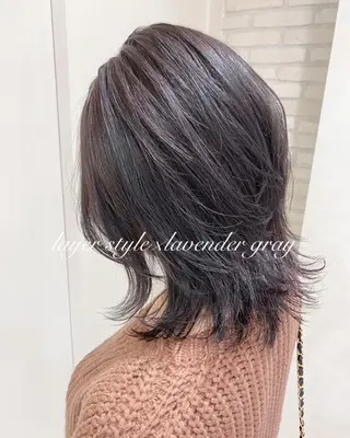 ミディアム カラー 横浜🍒カット エクステ／RIEのヘアスタイル