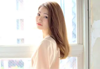 ロング 中村 玲のヘアスタイル