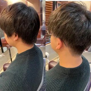 ショート こすげひろと カラー講師のヘアスタイル