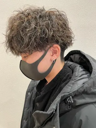 ショート カラー パーマ メンズ i.+sapporo所属・ショート/レイヤー /札幌/小山内のヘアスタイル