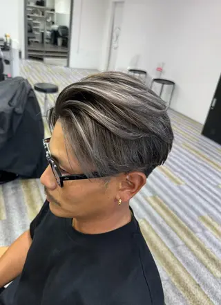 ショート カラー メンズ 【メンズ特化】岩瀬 武【メンズパーマ】のヘアスタイル