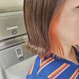 ミディアム 🇰🇷透明感×ハイ トーン🌟tomoのヘアスタイル