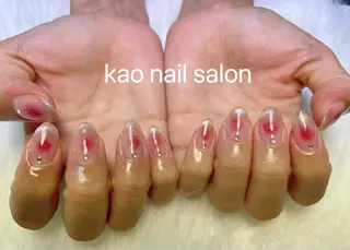 ネイル kao nail マグネット/長さだしのネイルデザイン