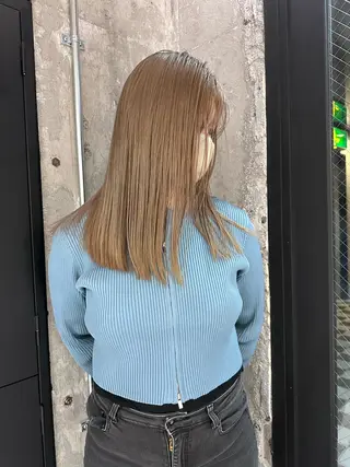 セミロング カラー ♡ハイライトカラー shinri♡のヘアスタイル