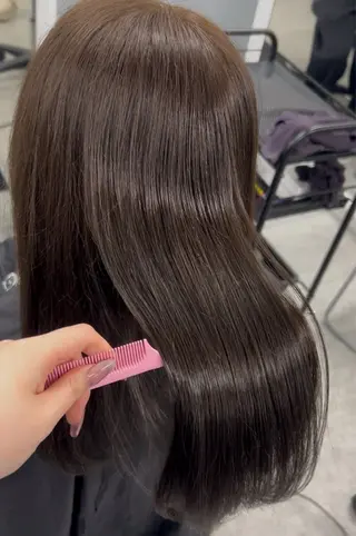 セミロング 似合わせ艶カラー🪽 ひかる🪽のヘアスタイル