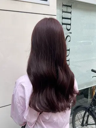 ロング カラー 石野 友唯のヘアスタイル