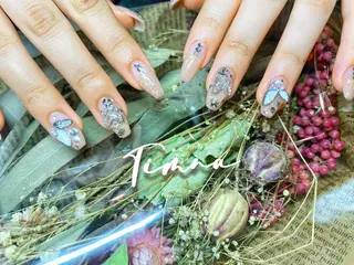 ロング NAILSALON 🍔Timna🍟のネイルデザイン