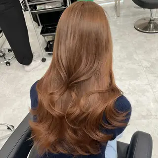 ロング カラー ヘアアレンジ 🤎大人かわいい🤎 韓国レイヤー🤎力丸のヘアスタイル