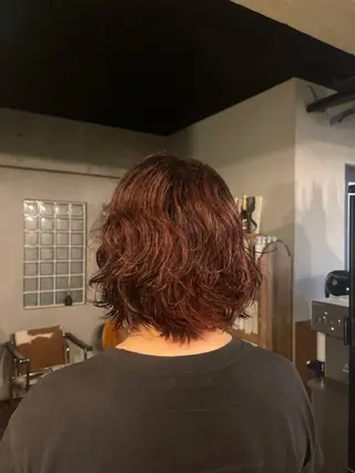 ミディアム カラー BLESS所属・sawahata mariaのヘアスタイル