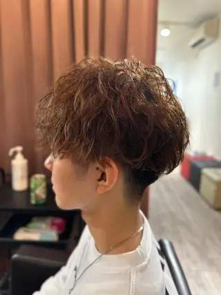 ショート パーマ 東心斎橋🌏豆柴 🐾倶楽部のヘアスタイル