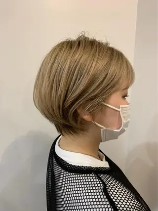 ショート 透明感カラー♡ Mahoのヘアスタイル