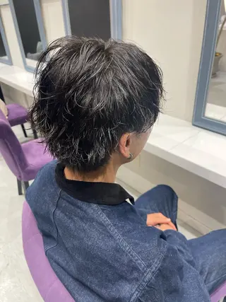 メンズ 超透明感カラー🦋韓 国羽エクステ🪽🫧のヘアスタイル