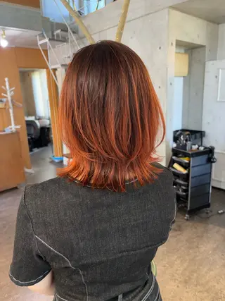 ミディアム モリモト サナのヘアスタイル