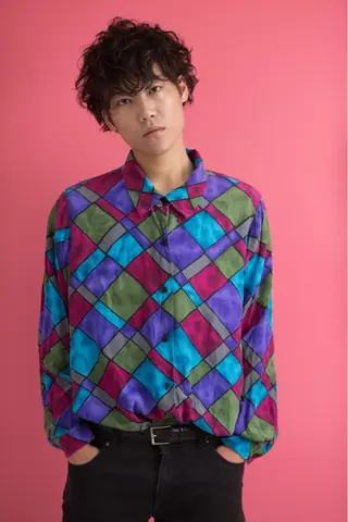 ショート カラー パーマ メンズ Vir by browのヘアスタイル