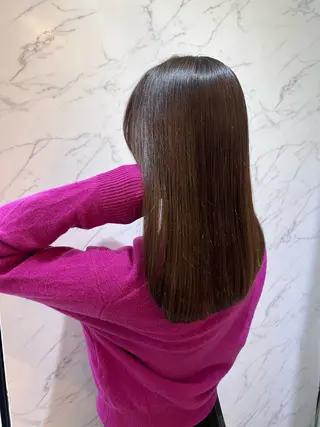 セミロング カラー LOREN    jiyugaoka所属・山本美月🪞艶カラー 🐈‍⬛暖色カラーのヘアスタイル