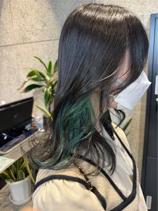 セミロング カラー ⛄️推し活ヘア🖤 ♡sachika♡のヘアスタイル