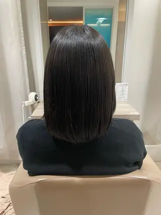 ミディアム カラー Hair salon　Sui所属・コテ巻き風パーマ 暖色カラー/伊藤菜月のヘアスタイル