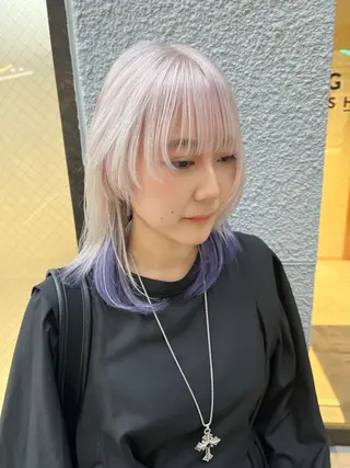 ショート カラー レイヤーカット/ボブ 韓国ヘア🪄REN.のヘアスタイル