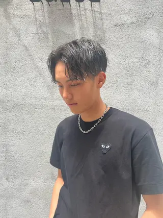 ショート パーマ メンズ パーマ／透明感 🍃Hidetoraのヘアスタイル