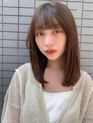 セミロング カラー KANA/ボブ/ インナーカラー/艶髪のヘアスタイル