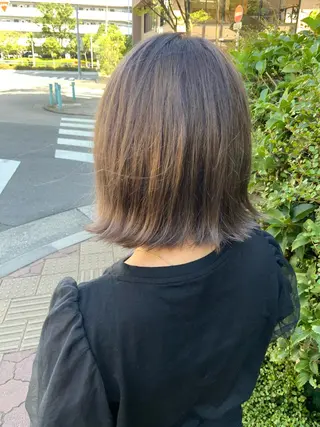 ミディアム 韓国風ヘア♡ runaのヘアスタイル